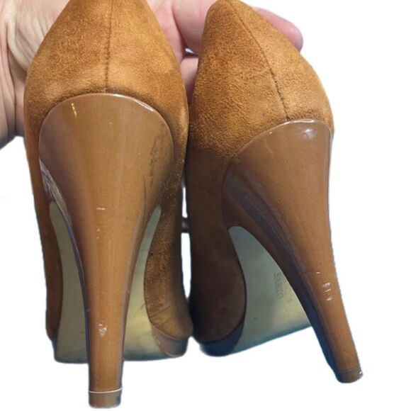 Franco Sarto Neven TAN suede heels - Picture 5 of 11
